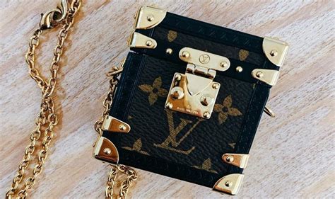 Shaped as a tiny monogrammed trunk Louis Vuitton has unveiled 